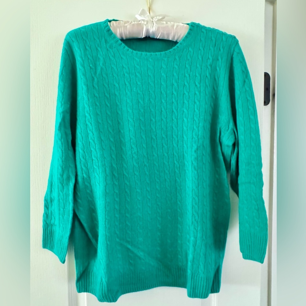 100% Cashmere J. Crew Sweater - Turquoise